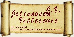 Jelisaveta Vitlešević vizit kartica